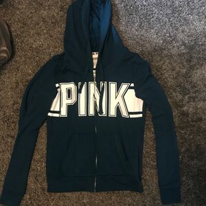 PINK zip up (dark blue)